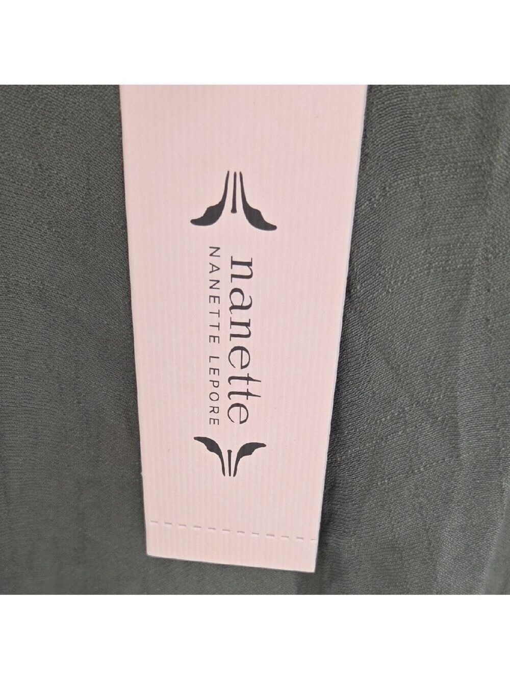 Elegant Olive Ruffle Sleeve Blouse - Picture 6 of 12